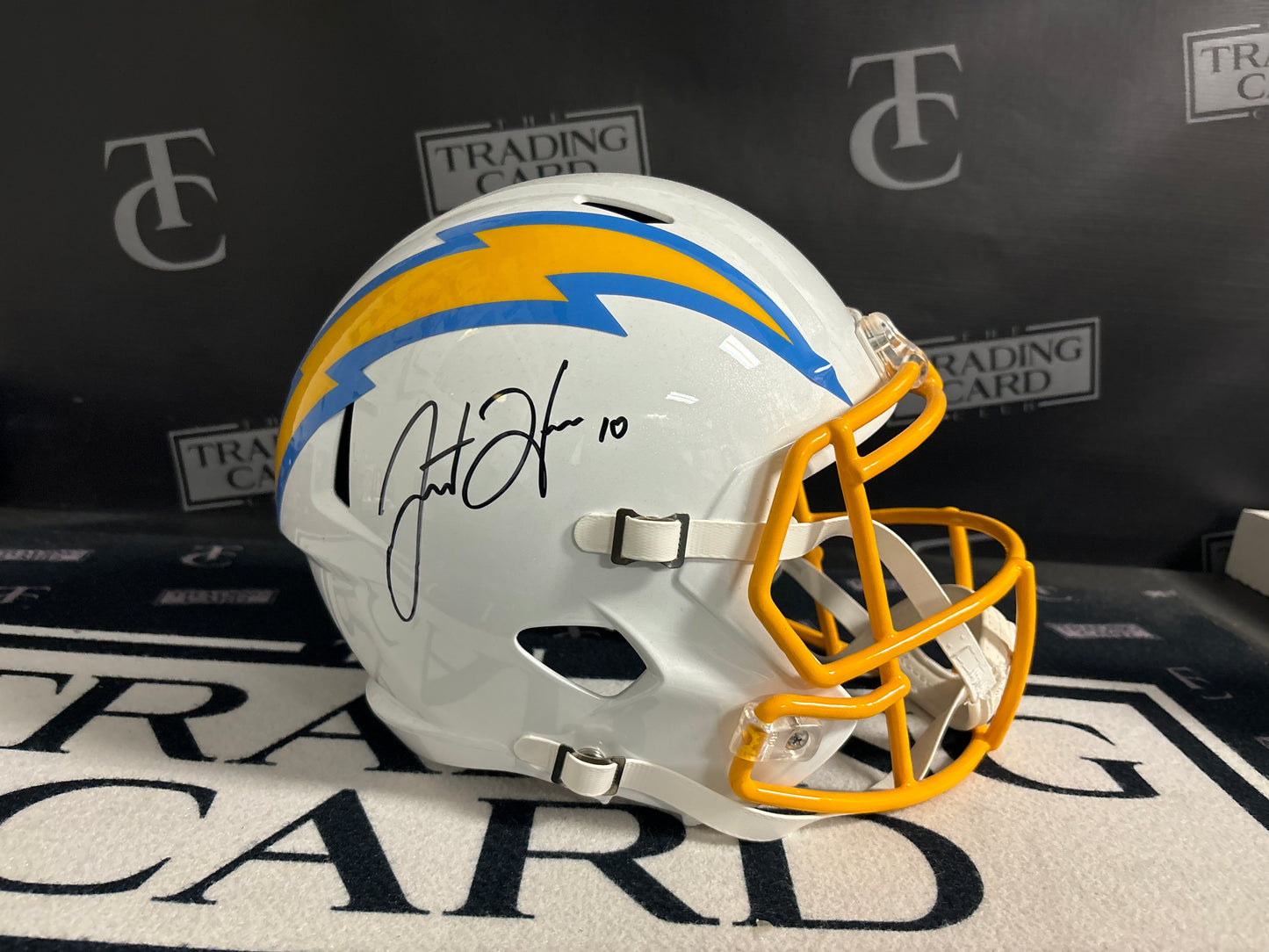 Justin Herbert Signed helmet Fanatics