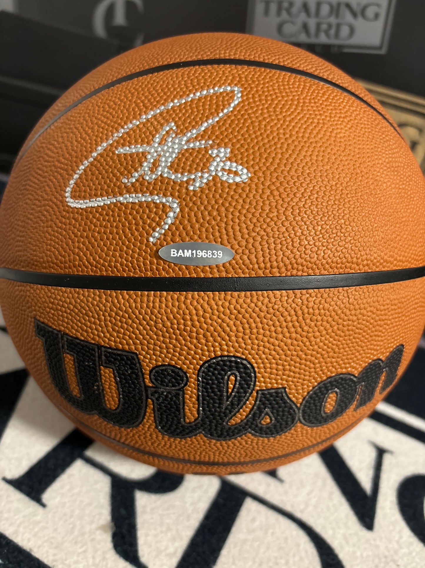 Signed Basketball-Steph Curry