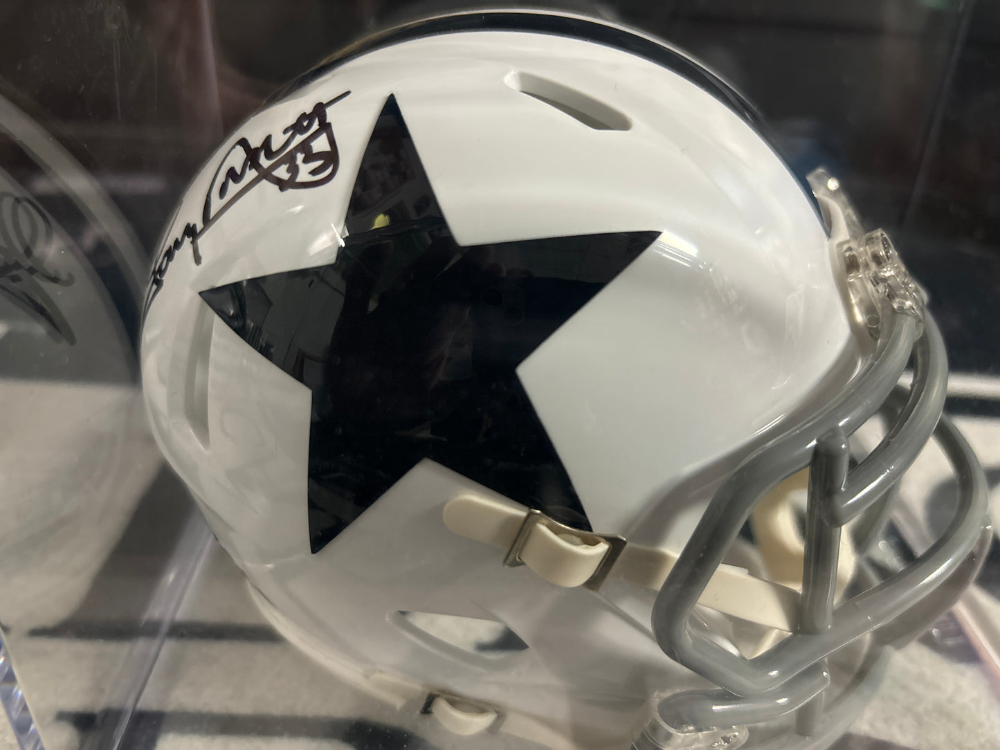Tony Dorsett Signed Mini Helmet